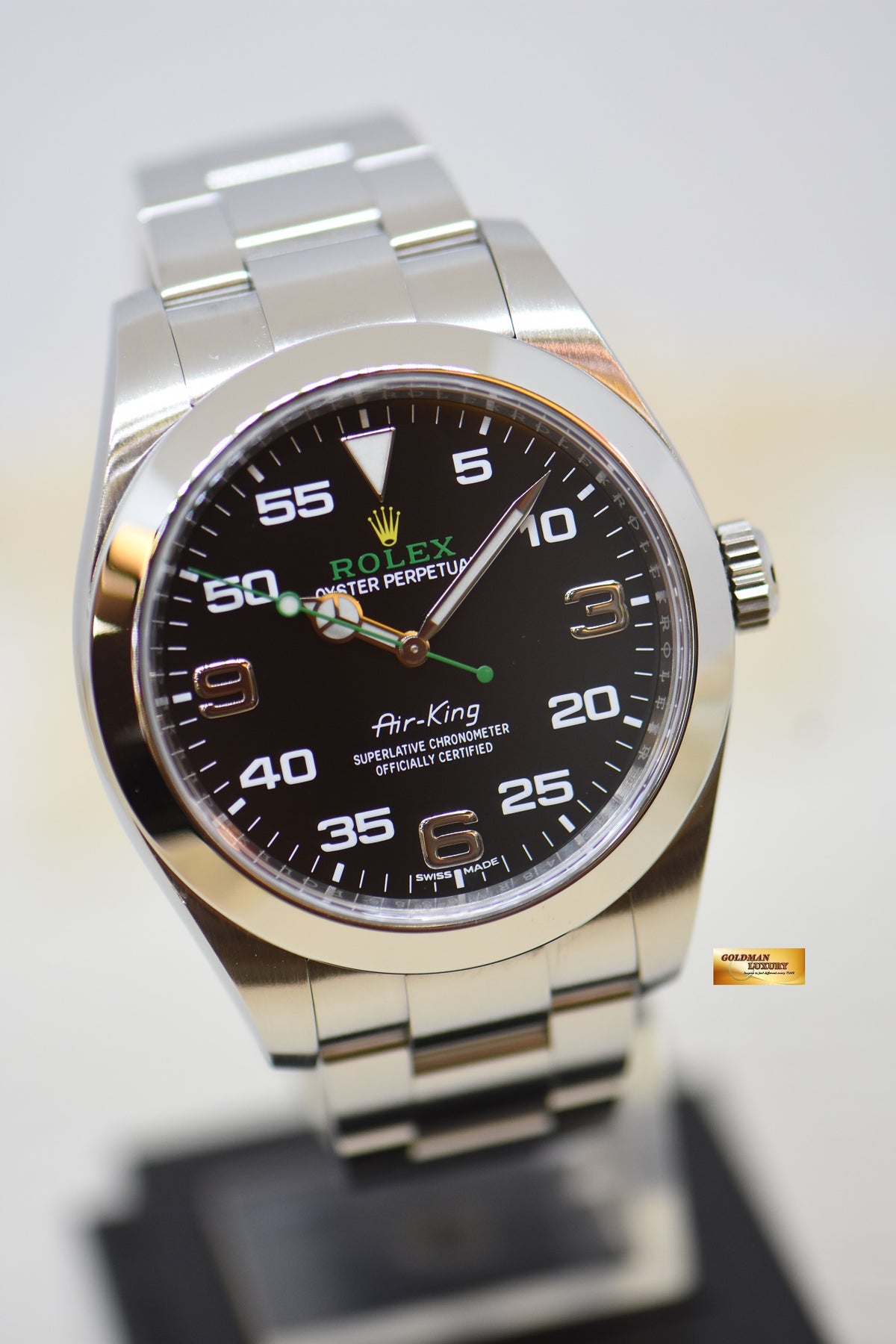 [SOLD] ROLEX OYSTER PERPETUAL AIR-KING 40mm STEEL IN OYSTER BRACELET 116900 (MINT)