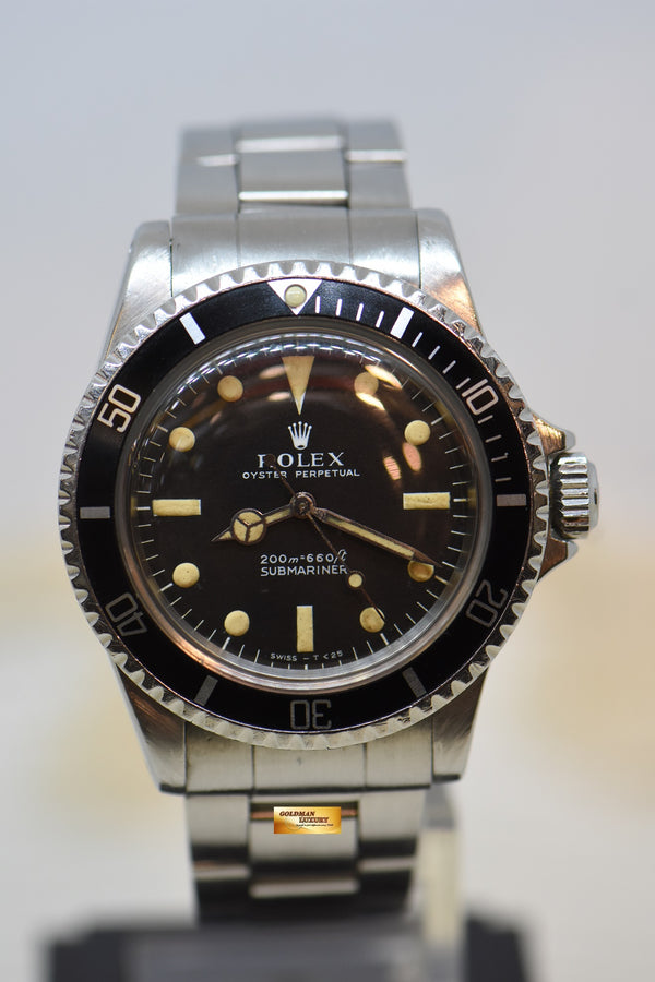 ROLEX OYSTER PERPETUAL SUBMARINER NO DATE 40mm METER FIRST VINTAGE 5513 (VINTAGE)
