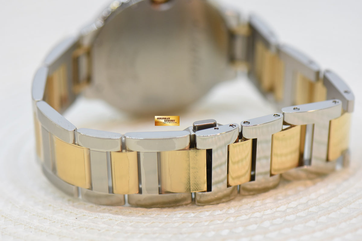 [SOLD] BALLON BLEU De CARTIER 42mm GOLD / STEEL IN BRACELET SILVERED DIAL AUTOMATIC W2BB0031 (NEW-UNWORN)