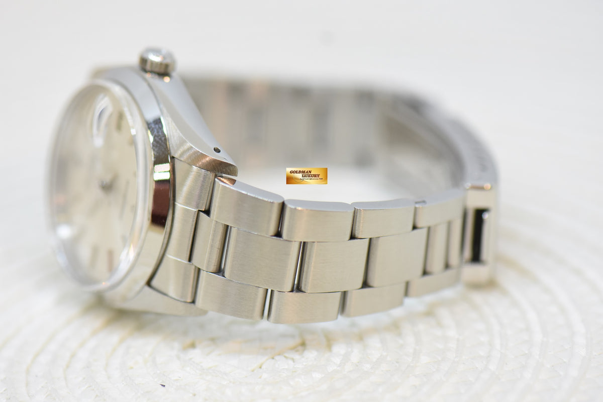 [SOLD] ROLEX OYSTERDATE PRECISION 34mm IN STEEL OYSTER BRACELET SILVER DIAL 6694 (VINTAGE-MINT)
