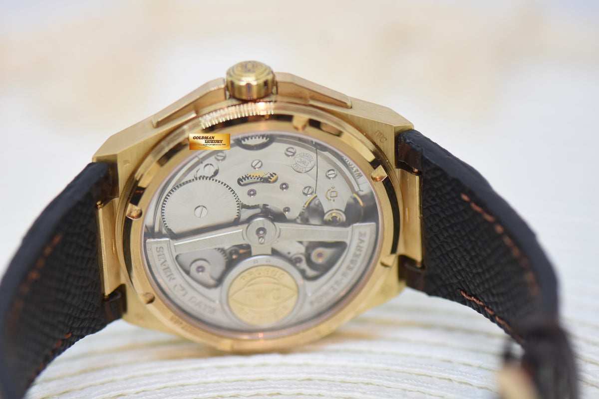 [SOLD] IWC INGENIEUR 7 DAYS POWER RESERVE 45.5mm ROSE GOLD IN LEATHER STRAP AUTOMATIC IW500503 (MINT)