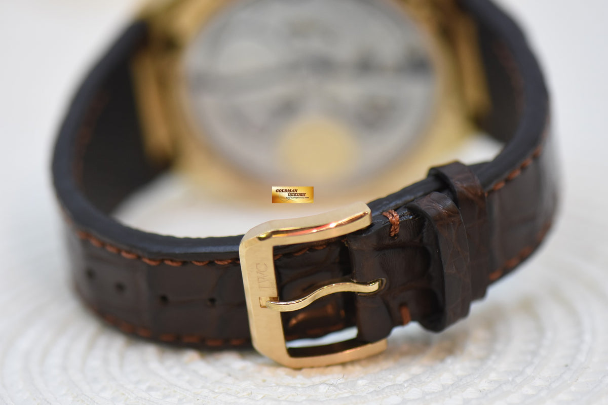 [SOLD] IWC INGENIEUR 7 DAYS POWER RESERVE 45.5mm ROSE GOLD IN LEATHER STRAP AUTOMATIC IW500503 (MINT)