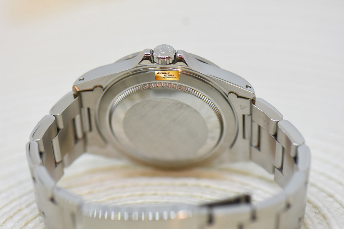 [SOLD] ROLEX OYSTER PERPETUAL EXPLORER II 40mm STEEL BLACK TRITIUM DIAL CALIBRE 3185 16570 (PINHOLE-NON SOLID END LINKS) (MINT)