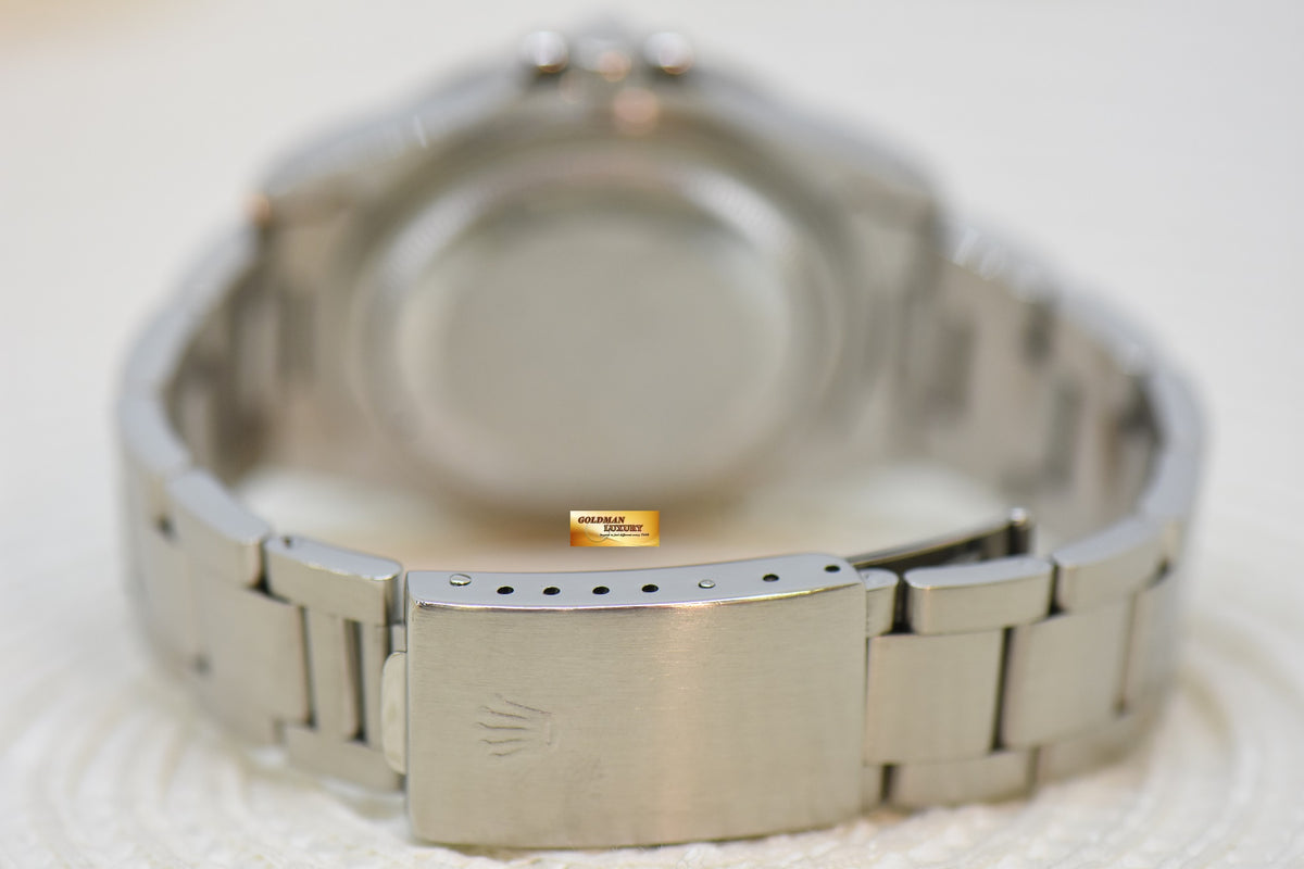 [SOLD] ROLEX OYSTER PERPETUAL EXPLORER II 40mm STEEL BLACK TRITIUM DIAL CALIBRE 3185 16570 (PINHOLE-NON SOLID END LINKS) (MINT)