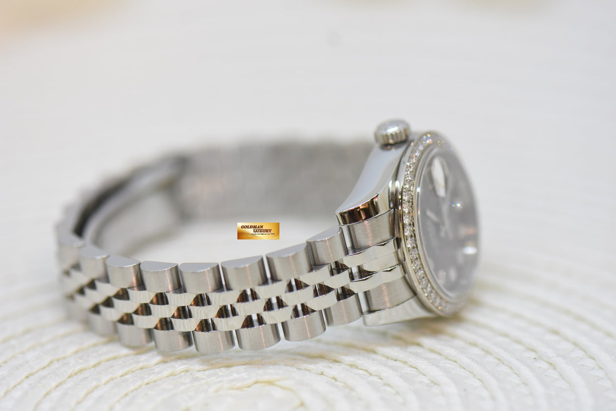 [SOLD] ROLEX OYSTER PERPETUAL DATEJUST 26mm MOP ORIGINAL DIAMOND DIAL & BEZEL STEEL JUBILEE 179384 (MINT)