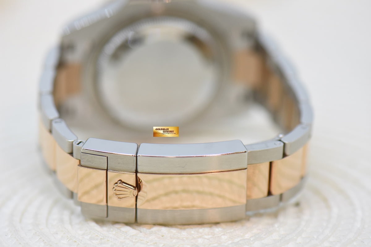 [SOLD] ROLEX OYSTER PERPETUAL GMT-MASTER II “ROOT-BEER” CERAMIC BROWN BEZEL EVEROSE GOLD / STEEL BRACELET 126711CHNR (MINT)