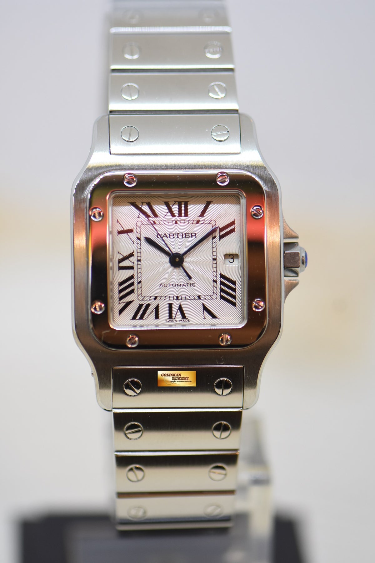 [SOLD] CARTIER SANTOS MIDSIZE 30mm STEEL IN BRACELET AUTOMATIC 2319 (MINT)