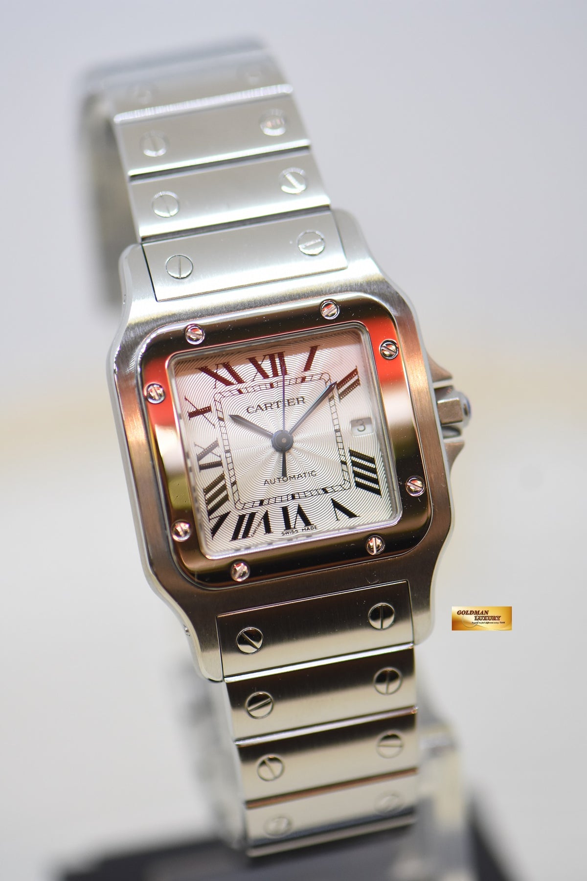 [SOLD] CARTIER SANTOS MIDSIZE 30mm STEEL IN BRACELET AUTOMATIC 2319 (MINT)