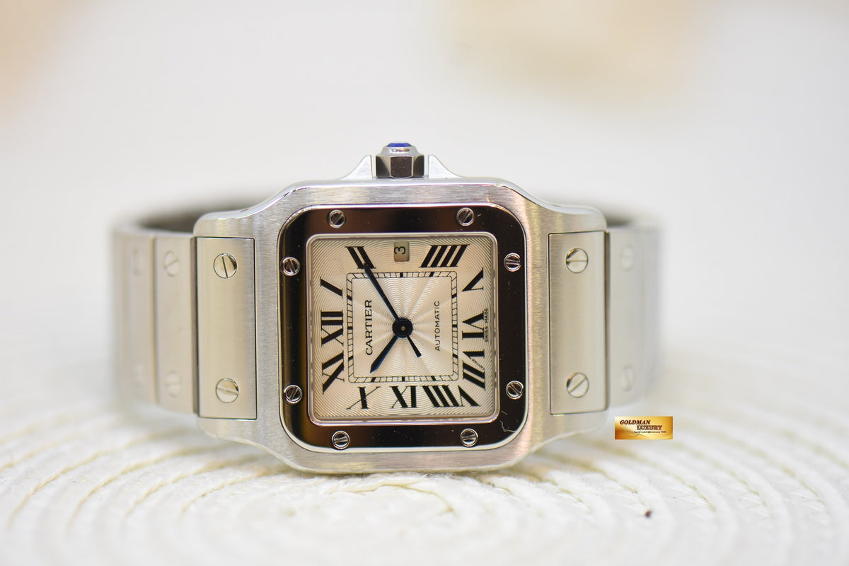 [SOLD] CARTIER SANTOS MIDSIZE 30mm STEEL IN BRACELET AUTOMATIC 2319 (MINT)