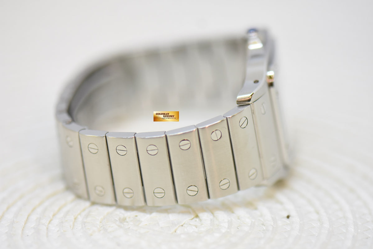 [SOLD] CARTIER SANTOS MIDSIZE 30mm STEEL IN BRACELET AUTOMATIC 2319 (MINT)