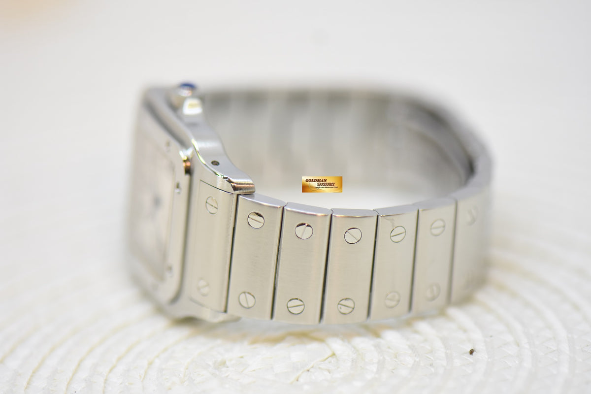 [SOLD] CARTIER SANTOS MIDSIZE 30mm STEEL IN BRACELET AUTOMATIC 2319 (MINT)