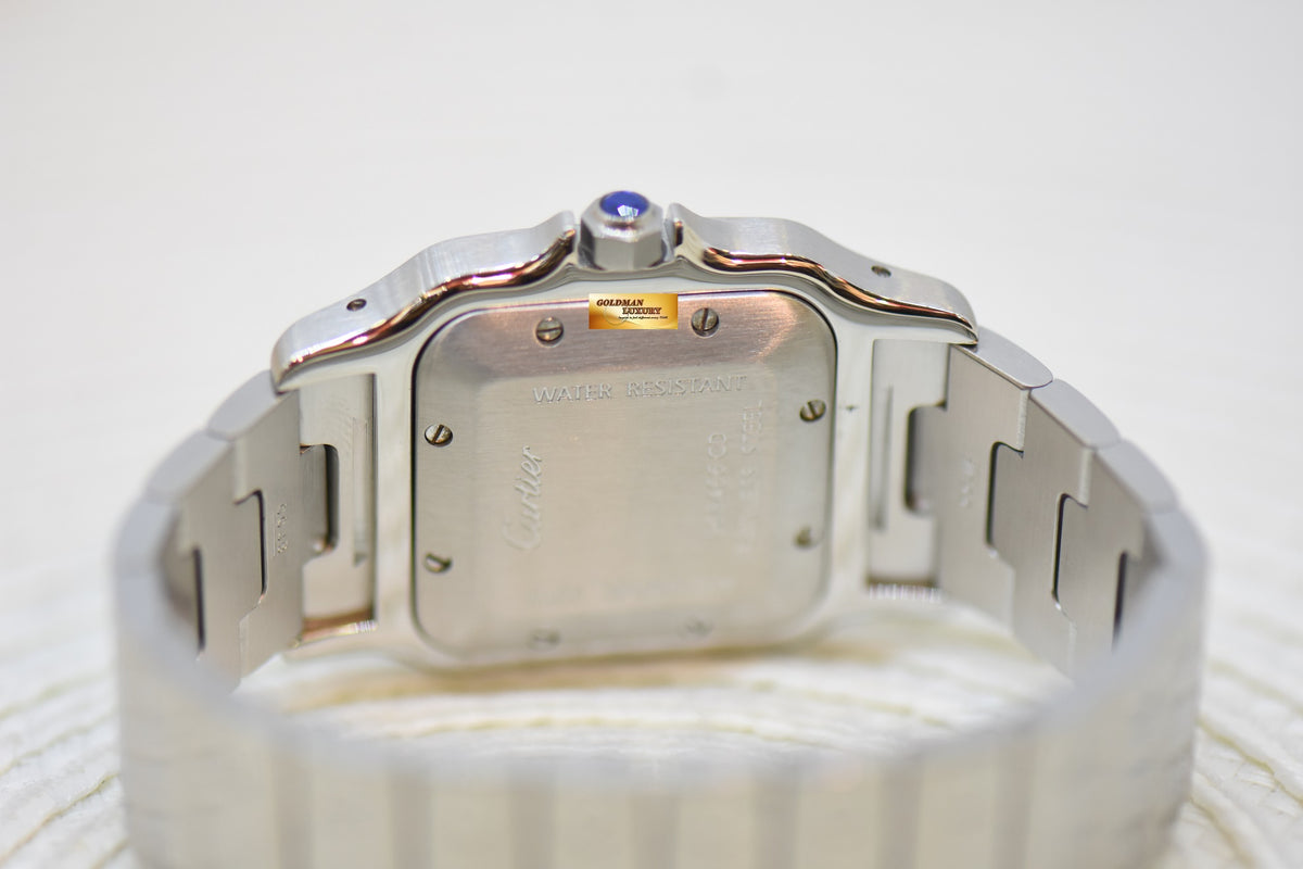 [SOLD] CARTIER SANTOS MIDSIZE 30mm STEEL IN BRACELET AUTOMATIC 2319 (MINT)