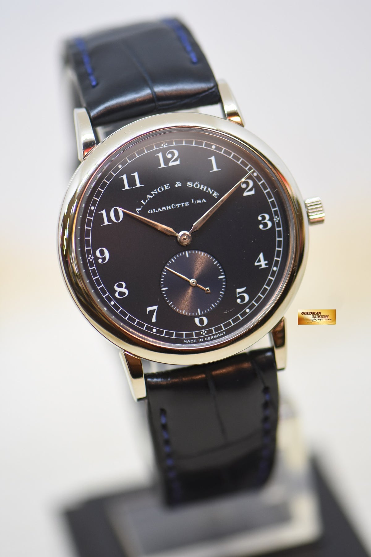 [SOLD] A.LANGE & SOHNE 1815 36mm WHITE GOLD BLUE DIAL MANUAL WINDING 206.027 (MINT)