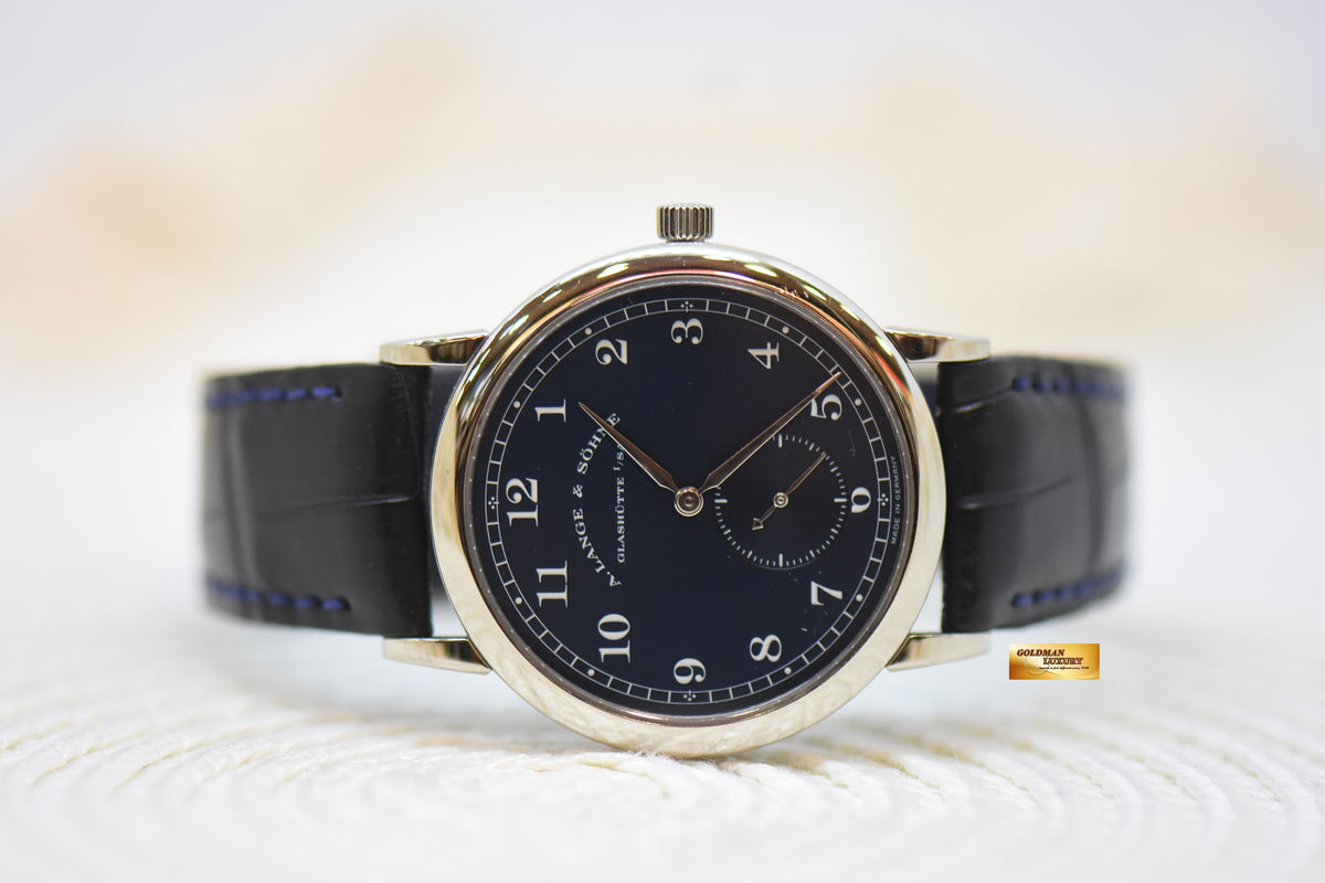 [SOLD] A.LANGE & SOHNE 1815 36mm WHITE GOLD BLUE DIAL MANUAL WINDING 206.027 (MINT)