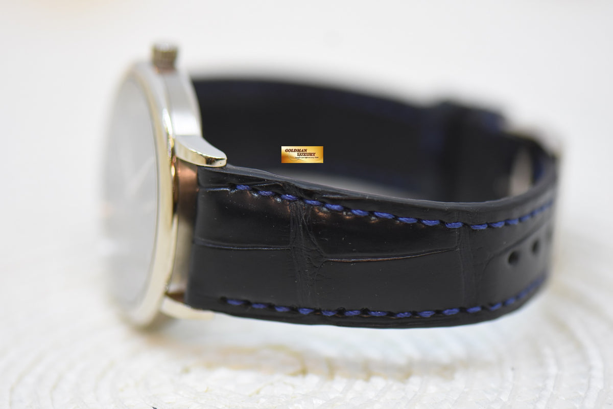 [SOLD] A.LANGE & SOHNE 1815 36mm WHITE GOLD BLUE DIAL MANUAL WINDING 206.027 (MINT)