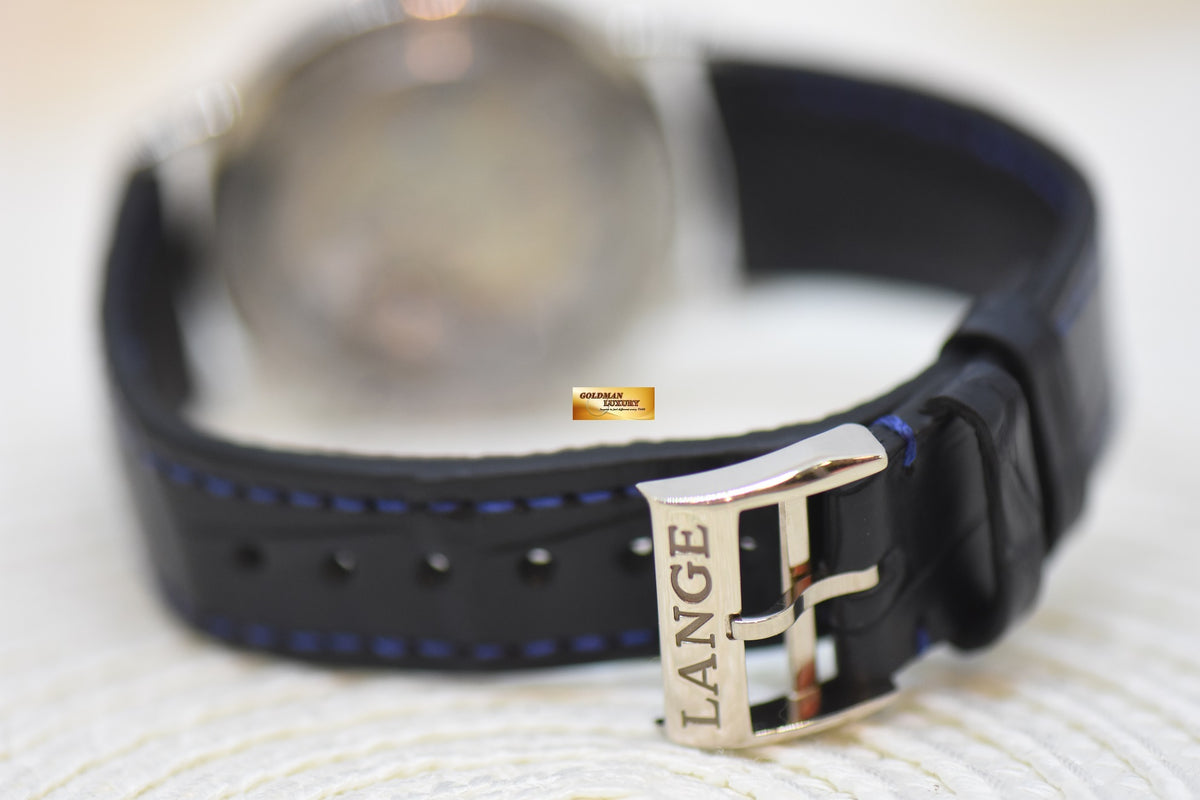 [SOLD] A.LANGE & SOHNE 1815 36mm WHITE GOLD BLUE DIAL MANUAL WINDING 206.027 (MINT)