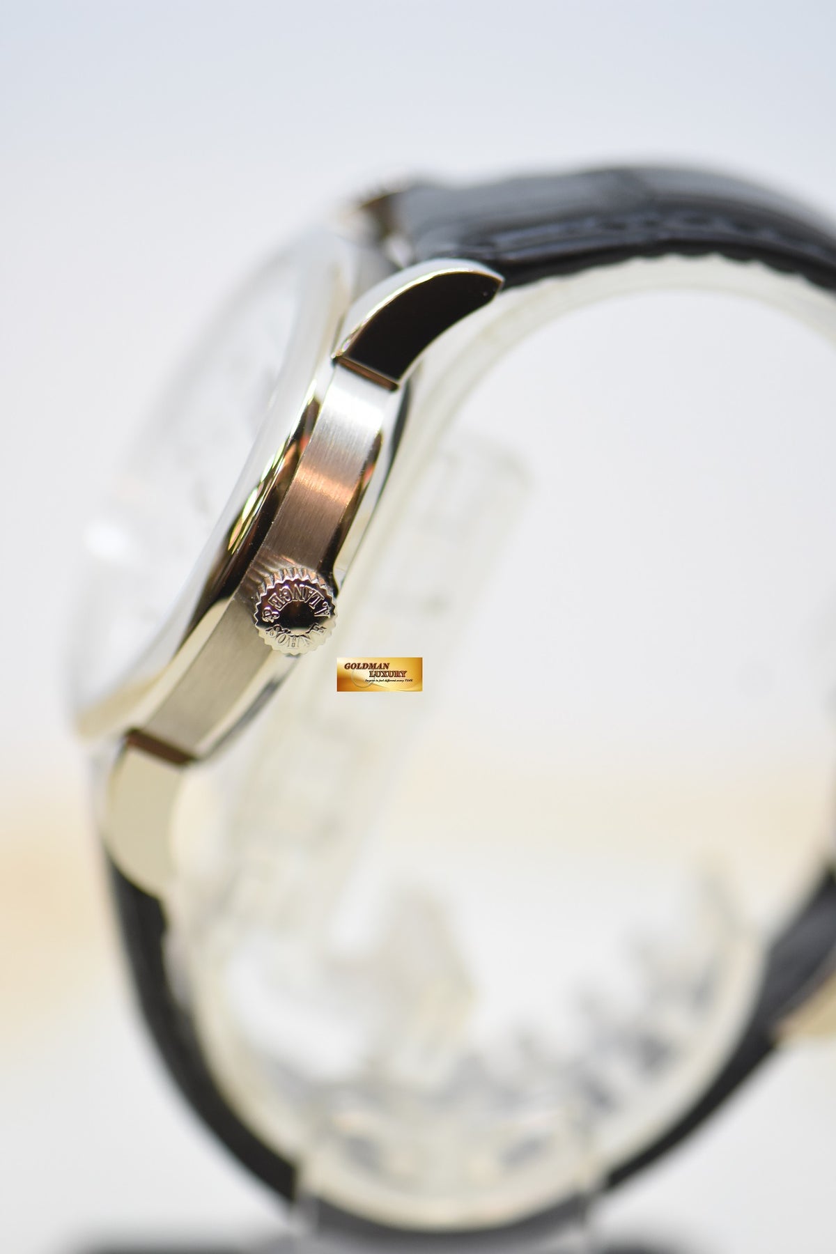 [SOLD] A.LANGE & SOHNE LANGE 1 SILVER DIAL BIG DATE POWER RESERVE WHITE GOLD IN LEATHER STRAP MANUAL WINDING 101.039 (MINT)