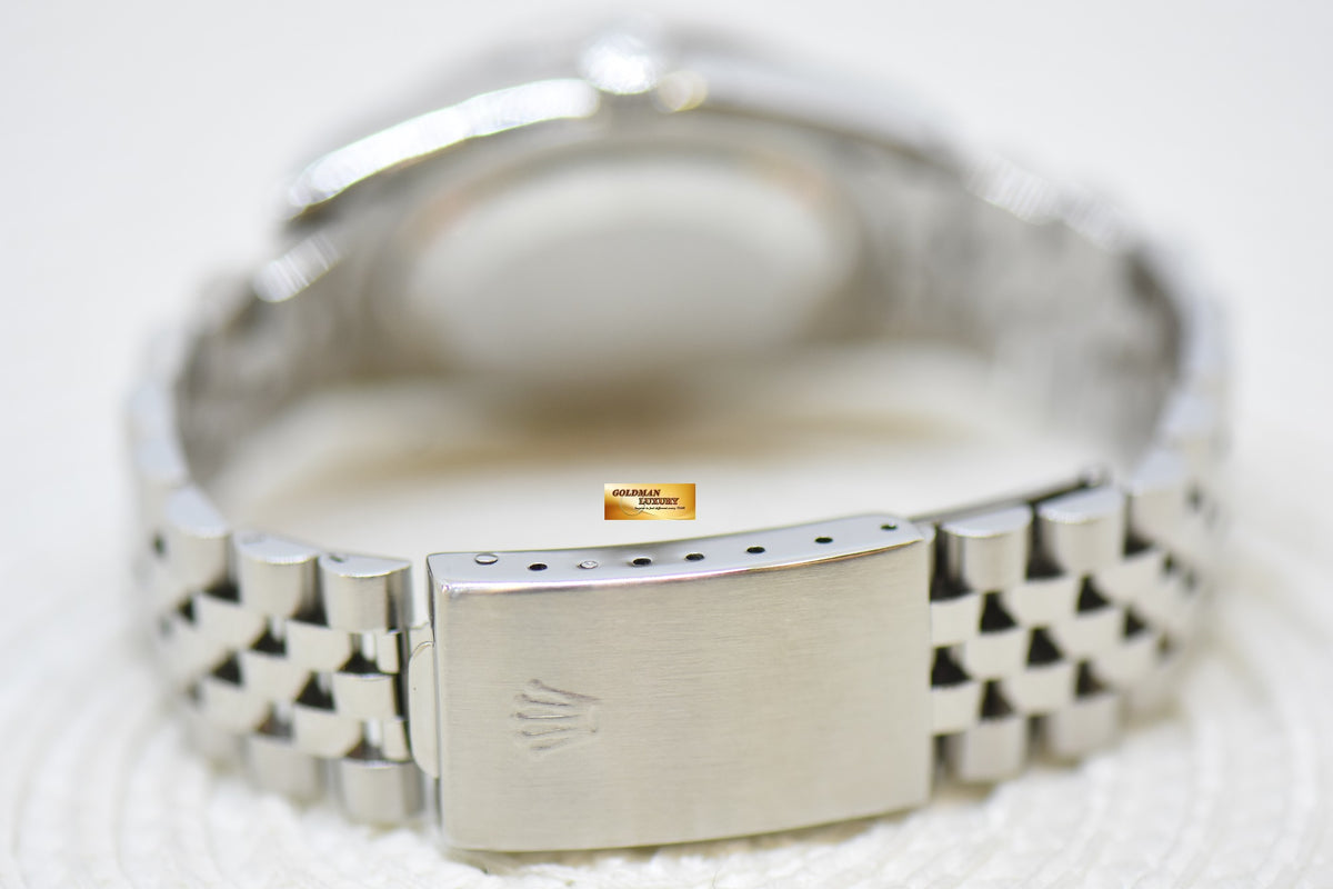 [SOLD] ROLEX OYSTER DATEJUST 36mm STEEL IN JUBILEE BRACELET SALMON ROMAN DIAL 16234 (QUICKSET-DATE) (MINT)