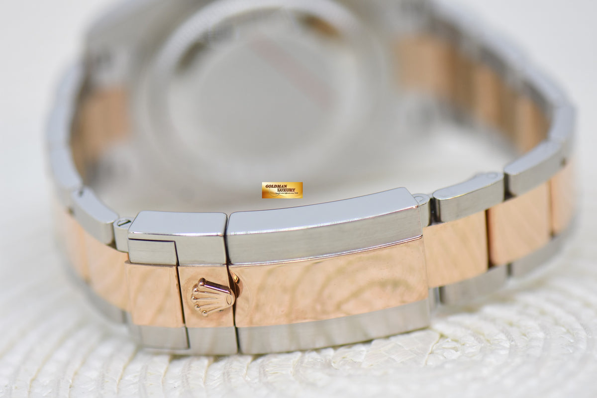 [SOLD] ROLEX OYSTER PERPETUAL GMT-MASTER II “ROOT-BEER” CERAMIC BROWN BEZEL EVEROSE GOLD / STEEL BRACELET 126711CHNR (MINT)