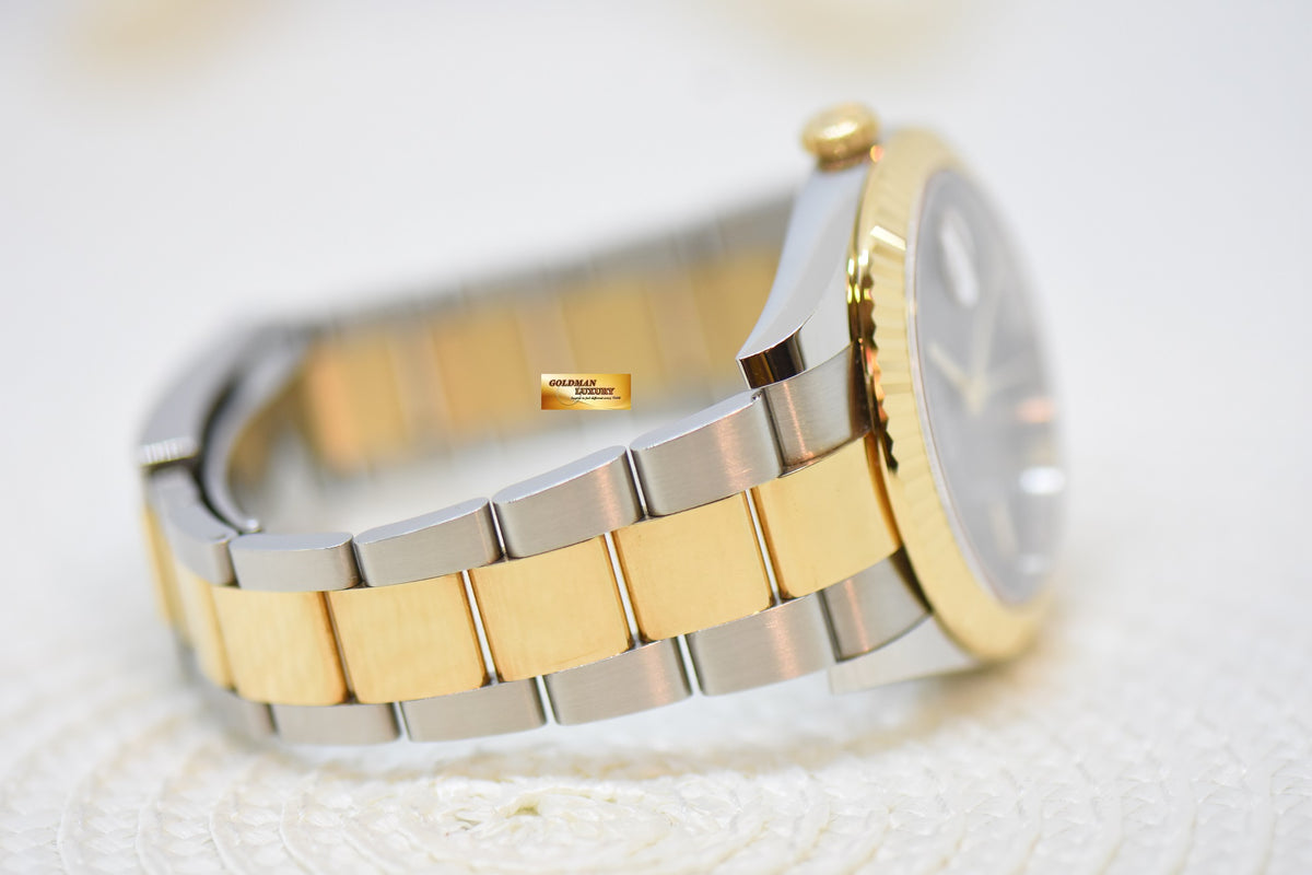 [SOLD] ROLEX OYSTER PERPETUAL DATEJUST 41mm GOLD /  STEEL OYSTER BRACELET “WIMBLEDON DIAL” 126333 (LNIB)