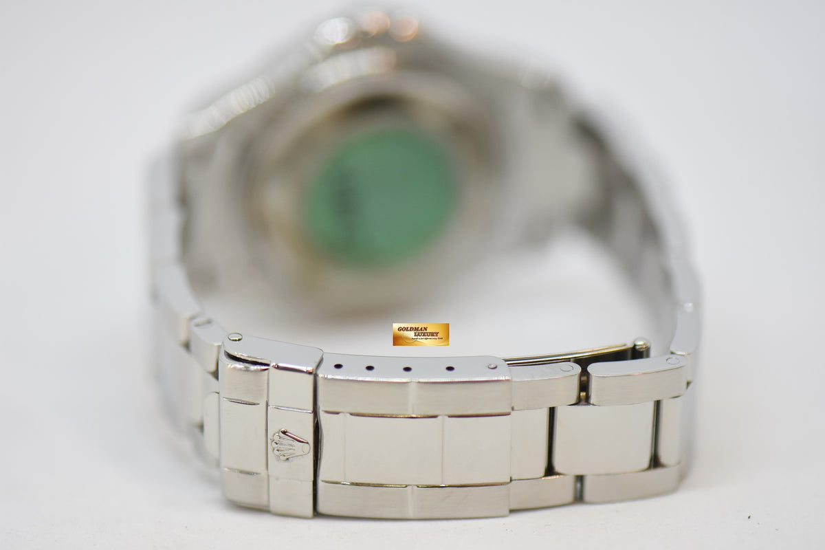 [SOLD] ROLEX OYSTER PERPETUAL YACHT-MASTER 35mm LADIES MIDSIZE STEEL IN BRACELET PLATINUM DIAL / BEZEL 168622 (MINT)