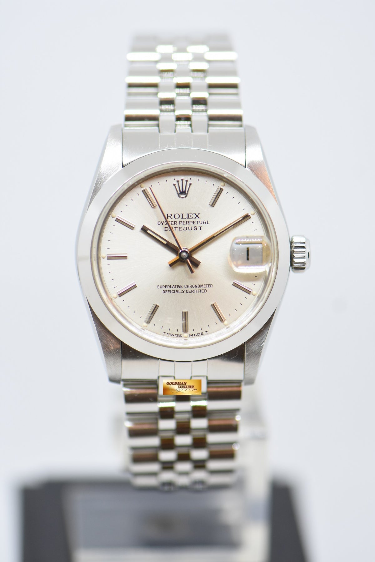 [SOLD] ROLEX OYSTER PERPETUAL DATEJUST 31mm STEEL IN JUBILEE BRACELET SILVER DIAL 68240 (QUICKSET-DATE) (MINT)