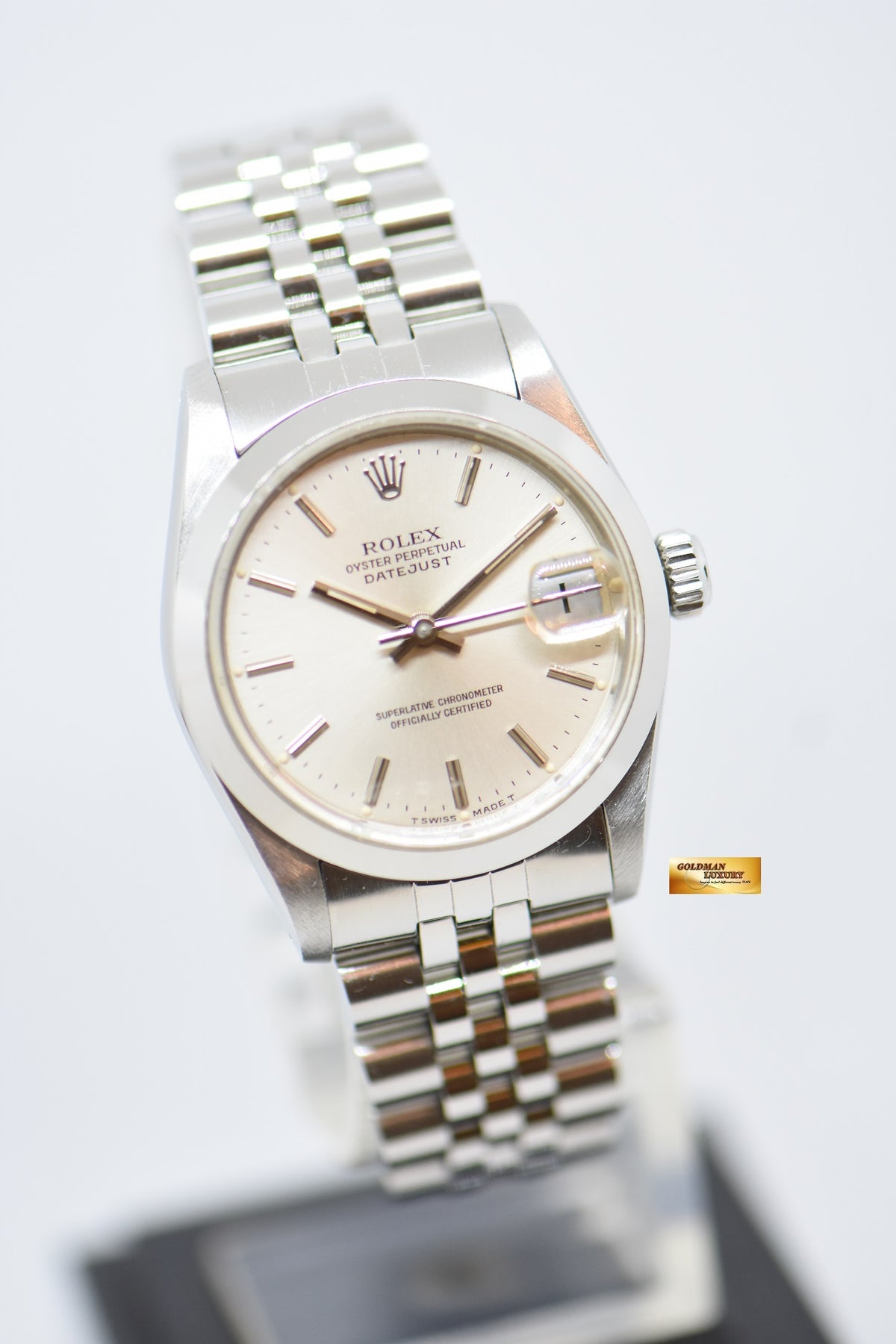 [SOLD] ROLEX OYSTER PERPETUAL DATEJUST 31mm STEEL IN JUBILEE BRACELET SILVER DIAL 68240 (QUICKSET-DATE) (MINT)