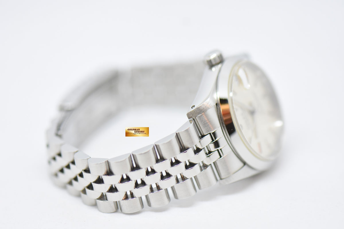 [SOLD] ROLEX OYSTER PERPETUAL DATEJUST 31mm STEEL IN JUBILEE BRACELET SILVER DIAL 68240 (QUICKSET-DATE) (MINT)