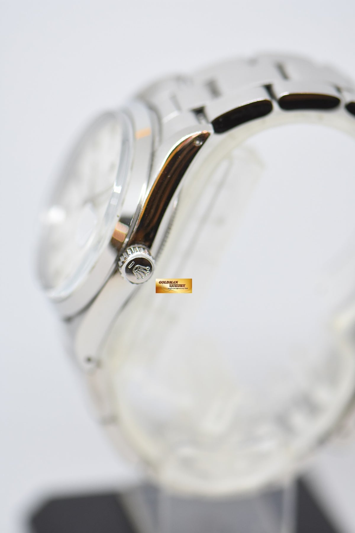 [SOLD] ROLEX OYSTER PERPETUAL DATE 34mm STEEL IN BRACELET WHITE DIAL 15000 (QUICKSET-DATE) (MINT)