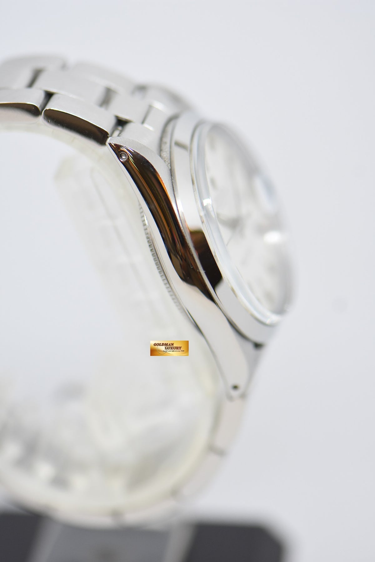 [SOLD] ROLEX OYSTER PERPETUAL DATE 34mm STEEL IN BRACELET WHITE DIAL 15000 (QUICKSET-DATE) (MINT)