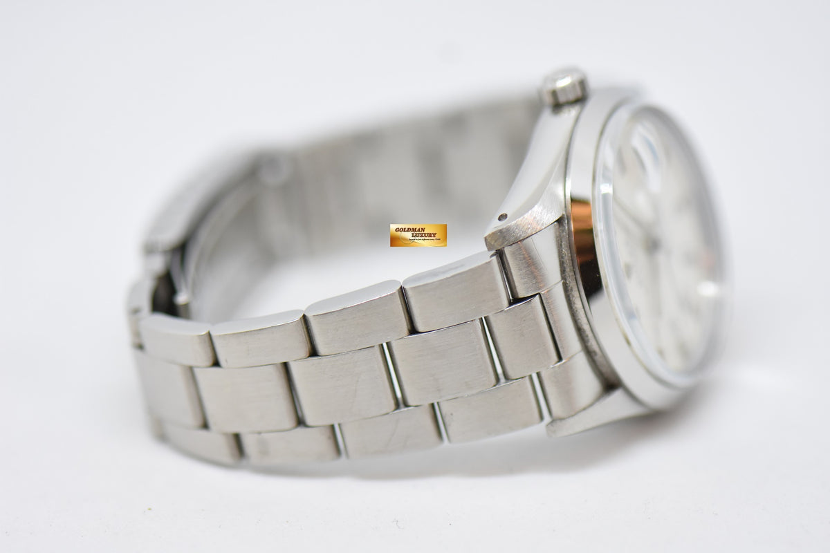 [SOLD] ROLEX OYSTER PERPETUAL DATE 34mm STEEL IN BRACELET WHITE DIAL 15000 (QUICKSET-DATE) (MINT)
