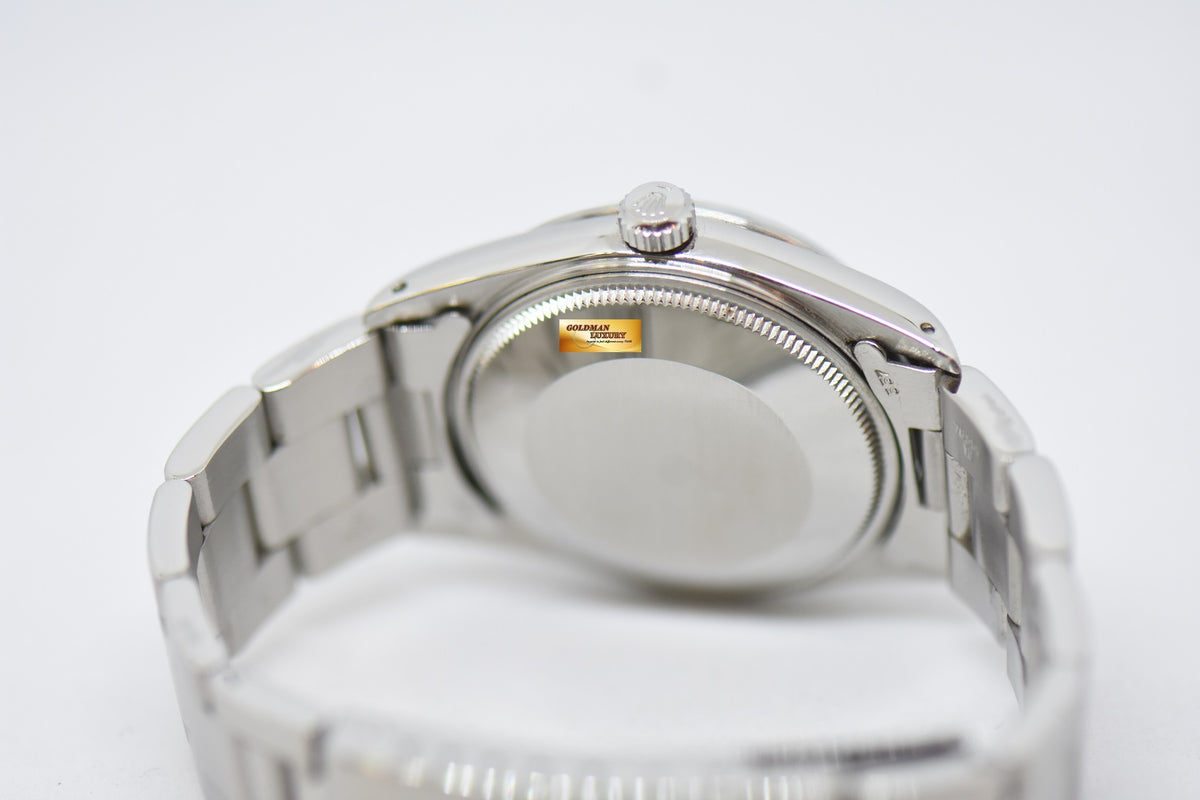 [SOLD] ROLEX OYSTER PERPETUAL DATE 34mm STEEL IN BRACELET WHITE DIAL 15000 (QUICKSET-DATE) (MINT)