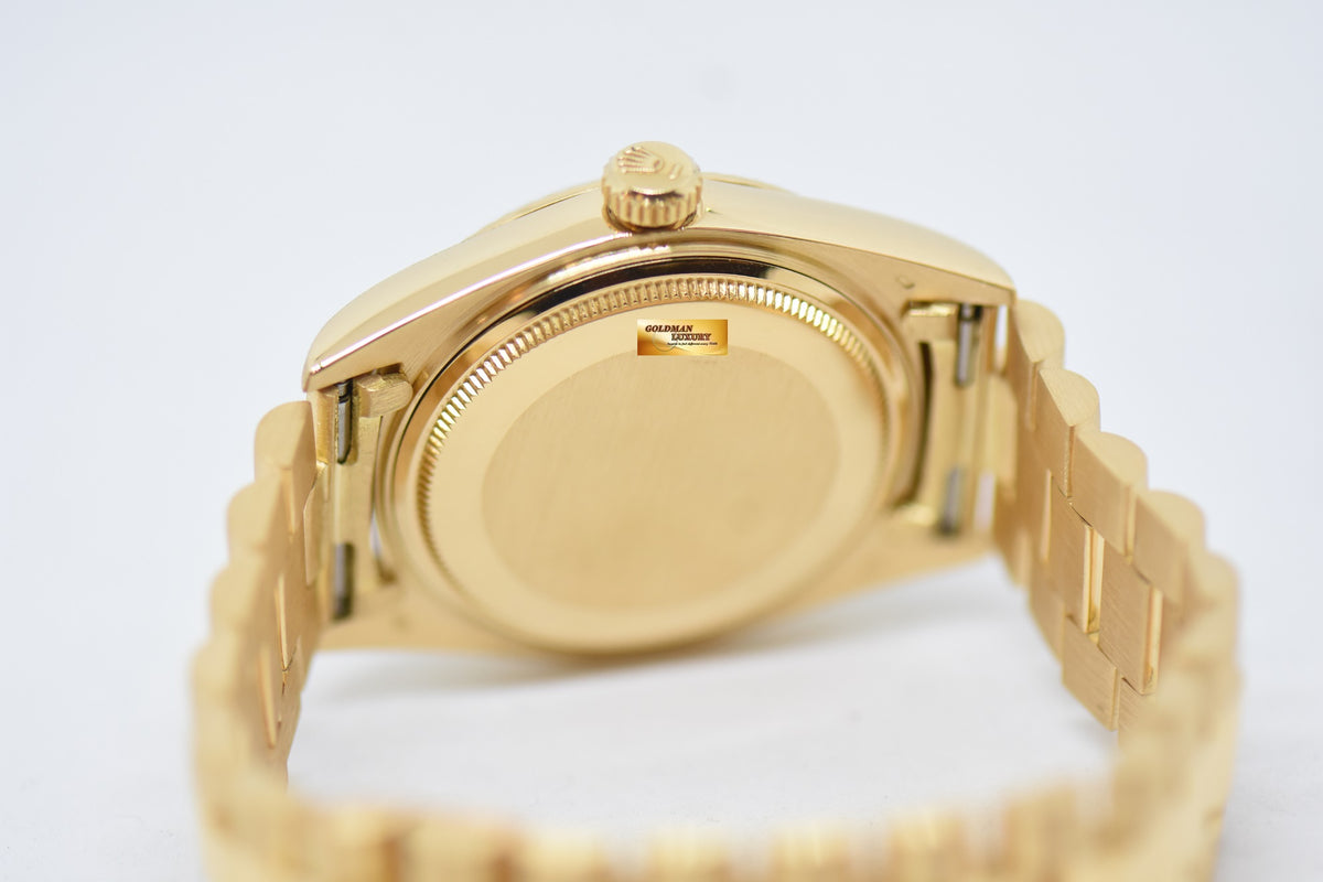 [SOLD] ROLEX OYSTER PERPETUAL DAY-DATE 36mm YELLOW GOLD IN PRESIDENT BRACELET GOLD DIAL (NON-QUICK-SET DATE) 1803 (VINTAGE)