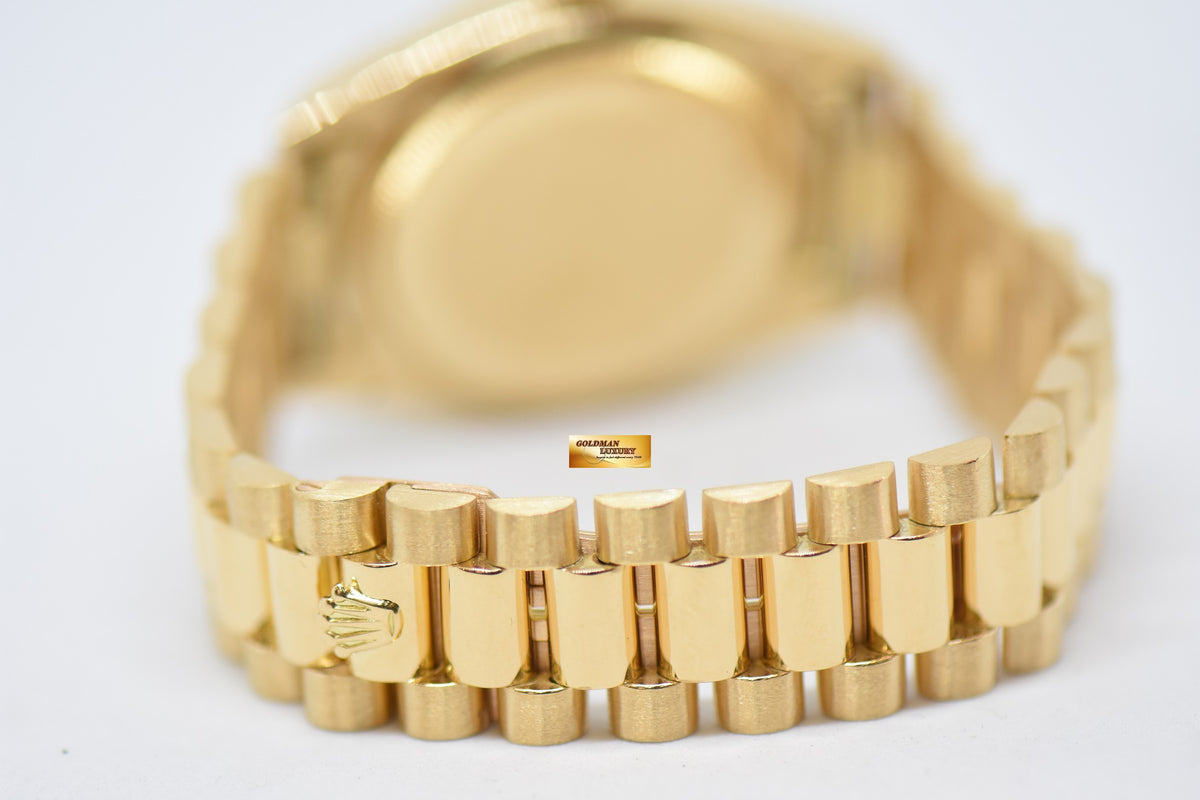 [SOLD] ROLEX OYSTER PERPETUAL DAY-DATE 36mm YELLOW GOLD IN PRESIDENT BRACELET GOLD DIAL (NON-QUICK-SET DATE) 1803 (VINTAGE)