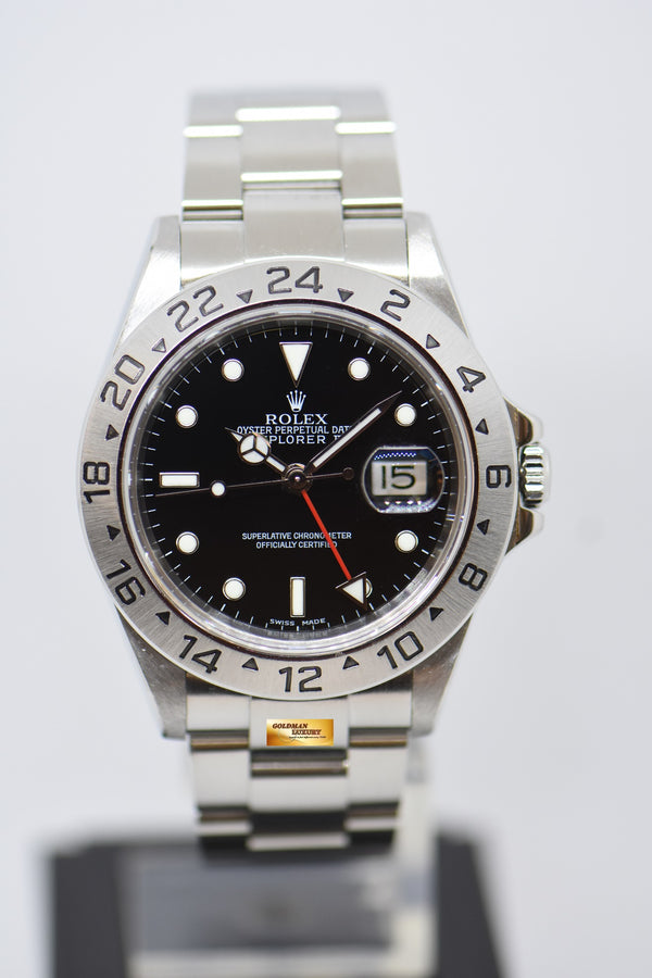 [SOLD] ROLEX OYSTER PERPETUAL EXPLORER II 40mm STEEL BLACK DIAL CALIBRE 3185 16570 (NO PINHOLE) (MINT)