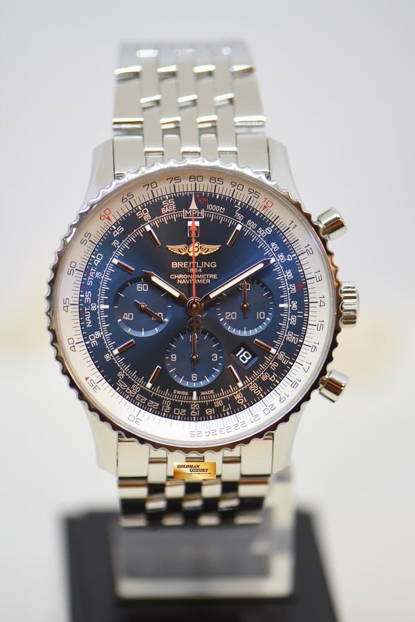 [SOLD] BREITLING NAVITIMER B01 CHRONOGRAPH 46mm STEEL IN BRACELET AUTOMATIC (LNIB)