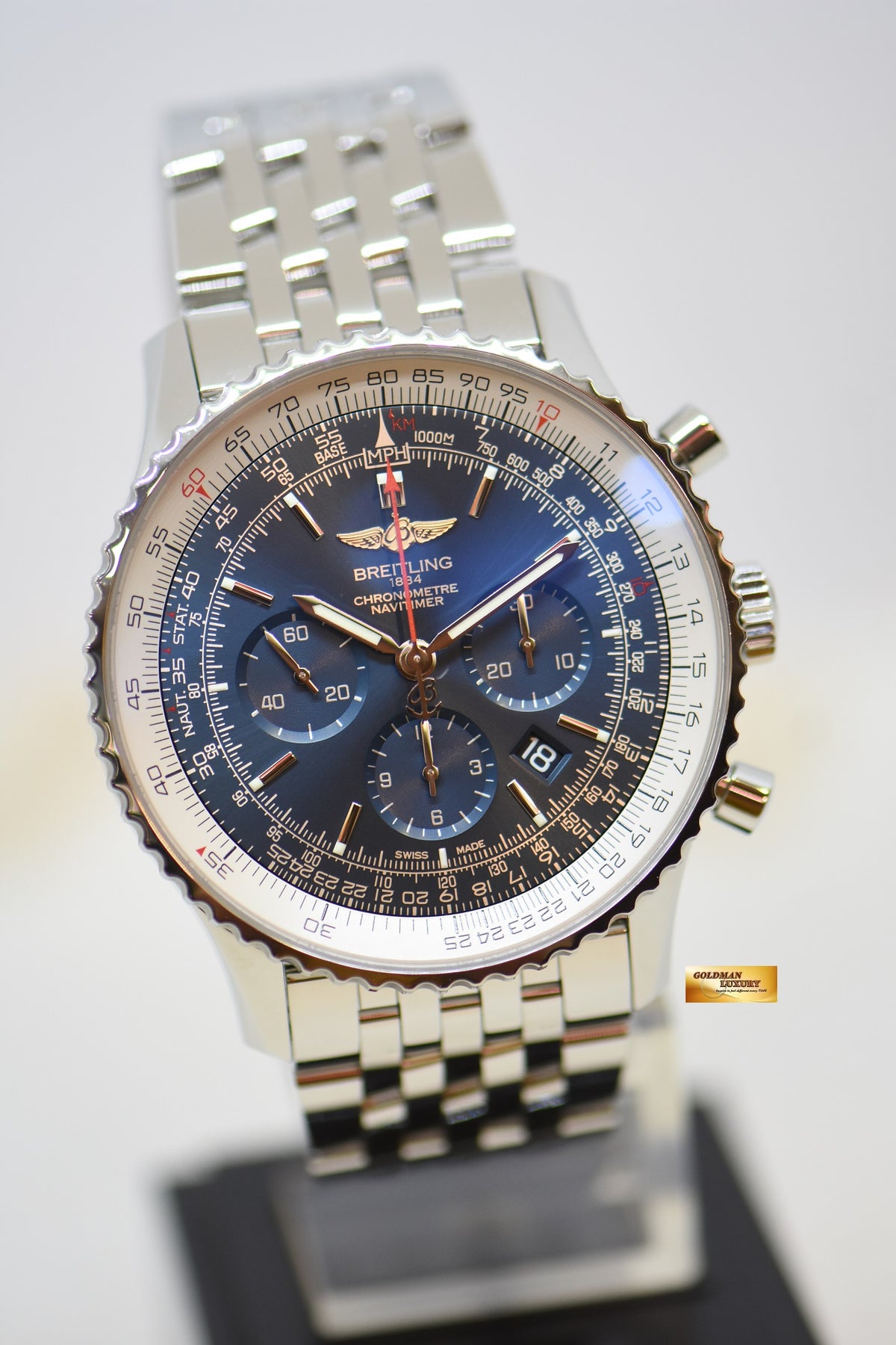 [SOLD] BREITLING NAVITIMER B01 CHRONOGRAPH 46mm STEEL IN BRACELET AUTOMATIC (LNIB)