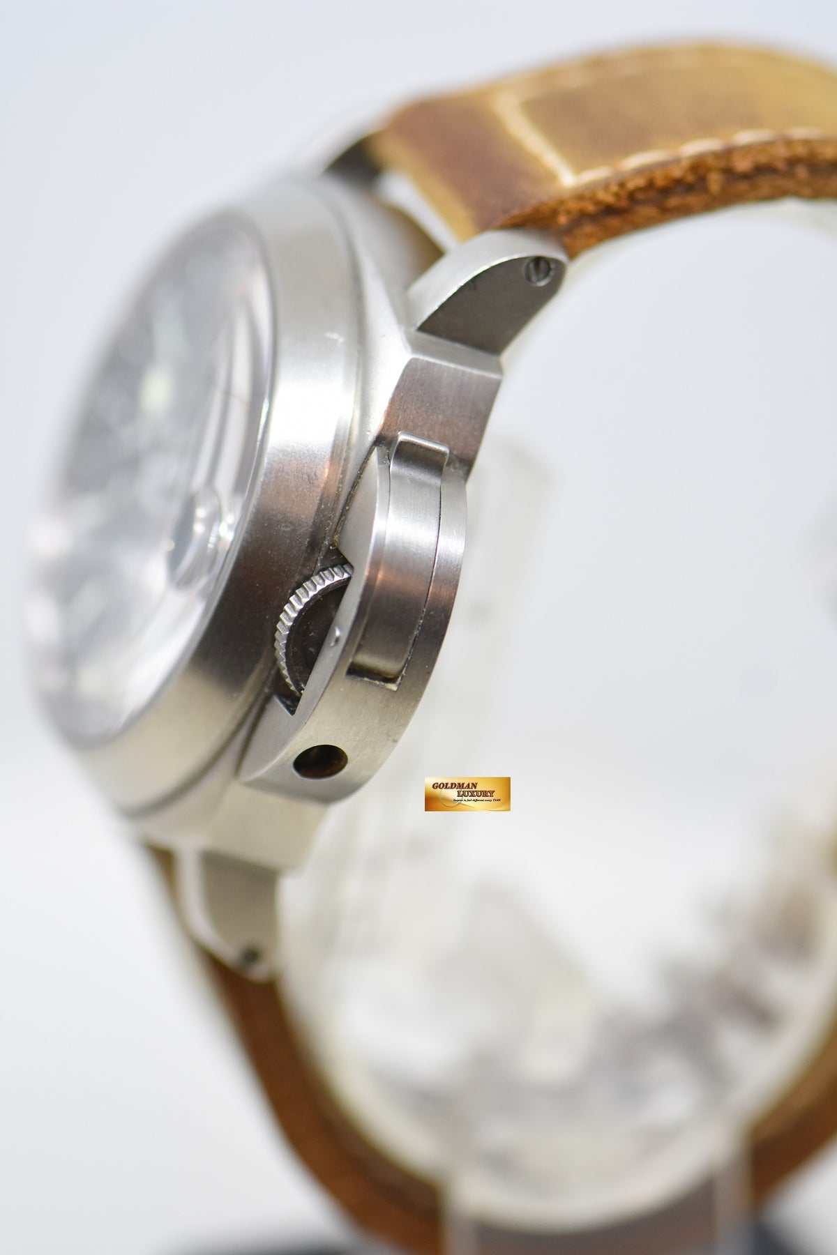 [SOLD] PANERAI LUMINOR GMT 44mm TITANIUM IN LEATHER BLUE ANTHRACITE DIAL AUTOMATIC PAM 89 (MINT)