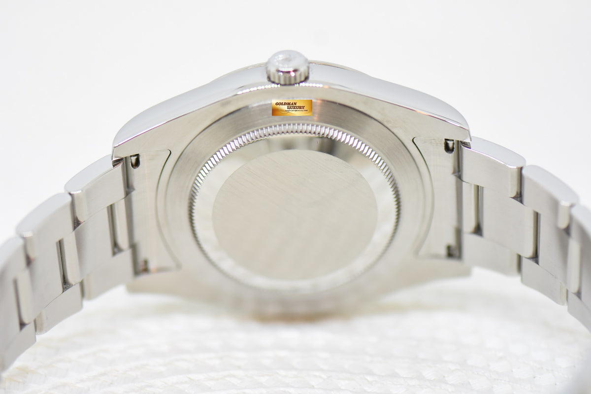 [SOLD] ROLEX OYSTER PERPETUAL DATEJUST 41mm STEEL IN OYSTER BRACELET BLUE DIAL 116334 (MINT)
