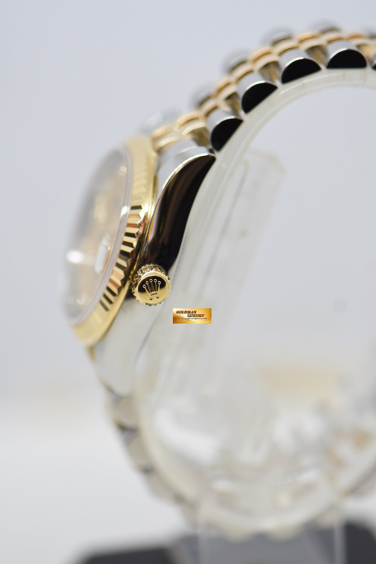 [SOLD] ROLEX OYSTER PERPETUAL DATEJUST 31mm GOLD /  STEEL IN JUBILEE BRACELET GOLD COMPUTER DIAMOND DIAL AUTOMATIC 178273 (MINT)