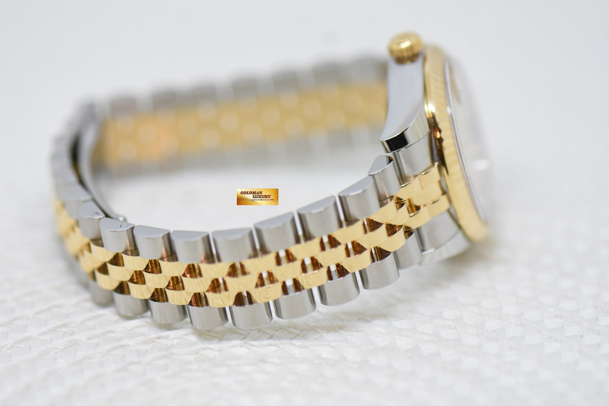[SOLD] ROLEX OYSTER PERPETUAL DATEJUST 31mm GOLD /  STEEL IN JUBILEE BRACELET GOLD COMPUTER DIAMOND DIAL AUTOMATIC 178273 (MINT)