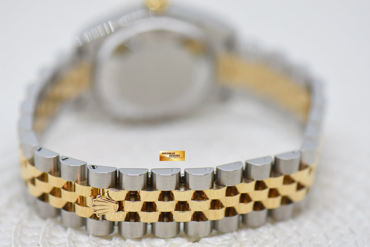 [SOLD] ROLEX OYSTER PERPETUAL DATEJUST 31mm GOLD /  STEEL IN JUBILEE BRACELET GOLD COMPUTER DIAMOND DIAL AUTOMATIC 178273 (MINT)