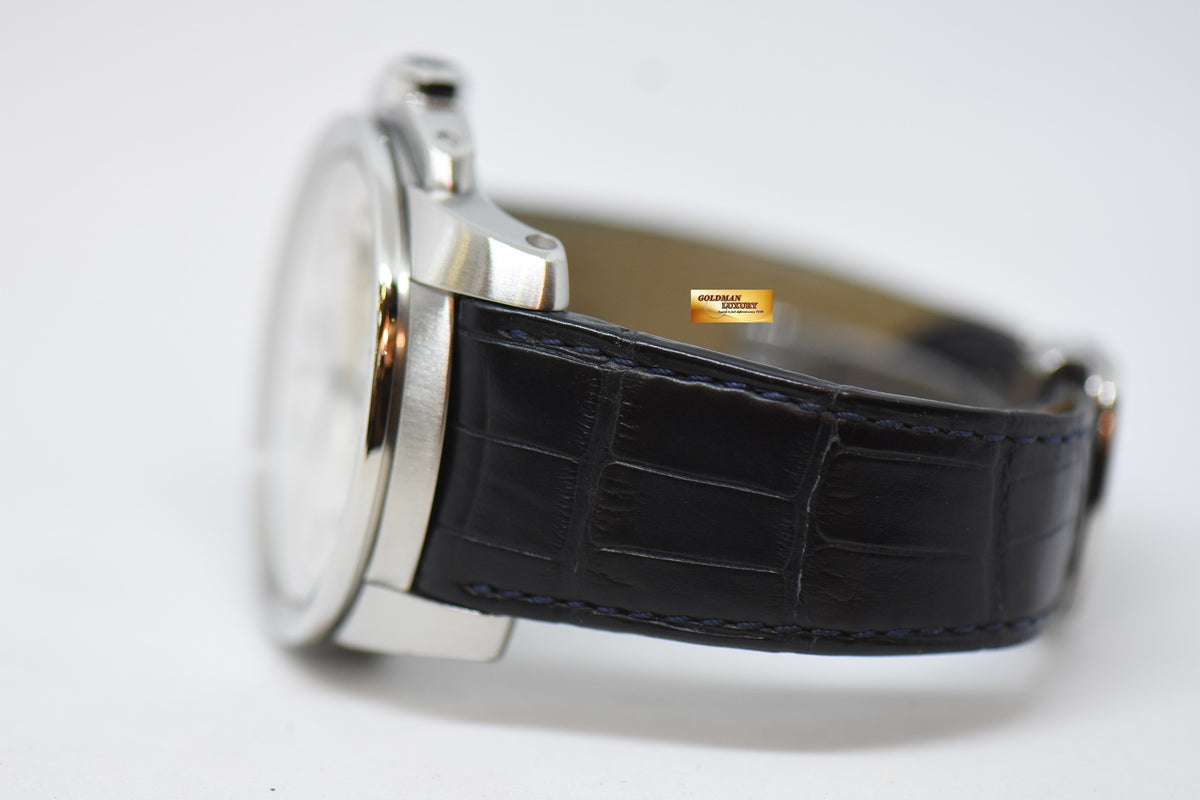 [SOLD] CARTIER De CALIBRE 42mm STEEL IN LEATHER STRAP DATE AUTOMATIC W7100015 (MINT)