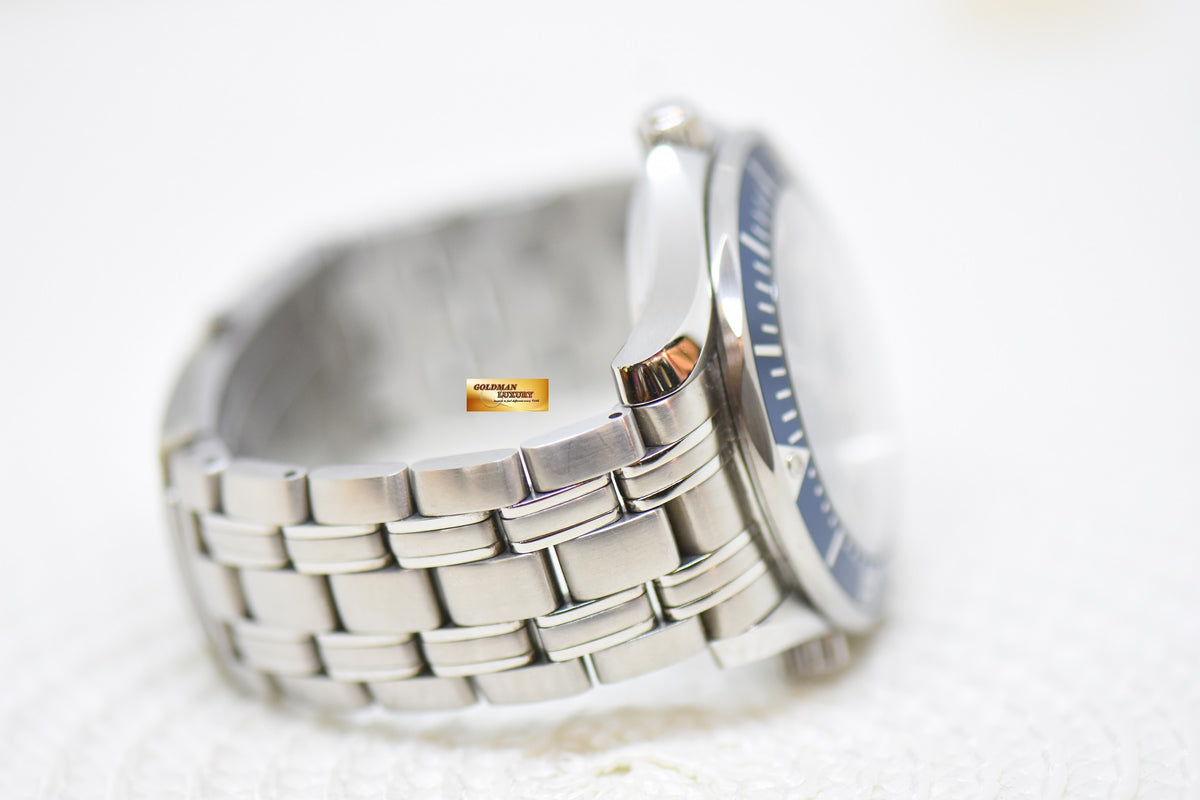 [SOLD] OMEGA SEAMASTER 41mm “JAMES BOND” 007 EDITION STEEL IN BRACELET BLUE WAVE DIAL 2226.8000 (LNIB)