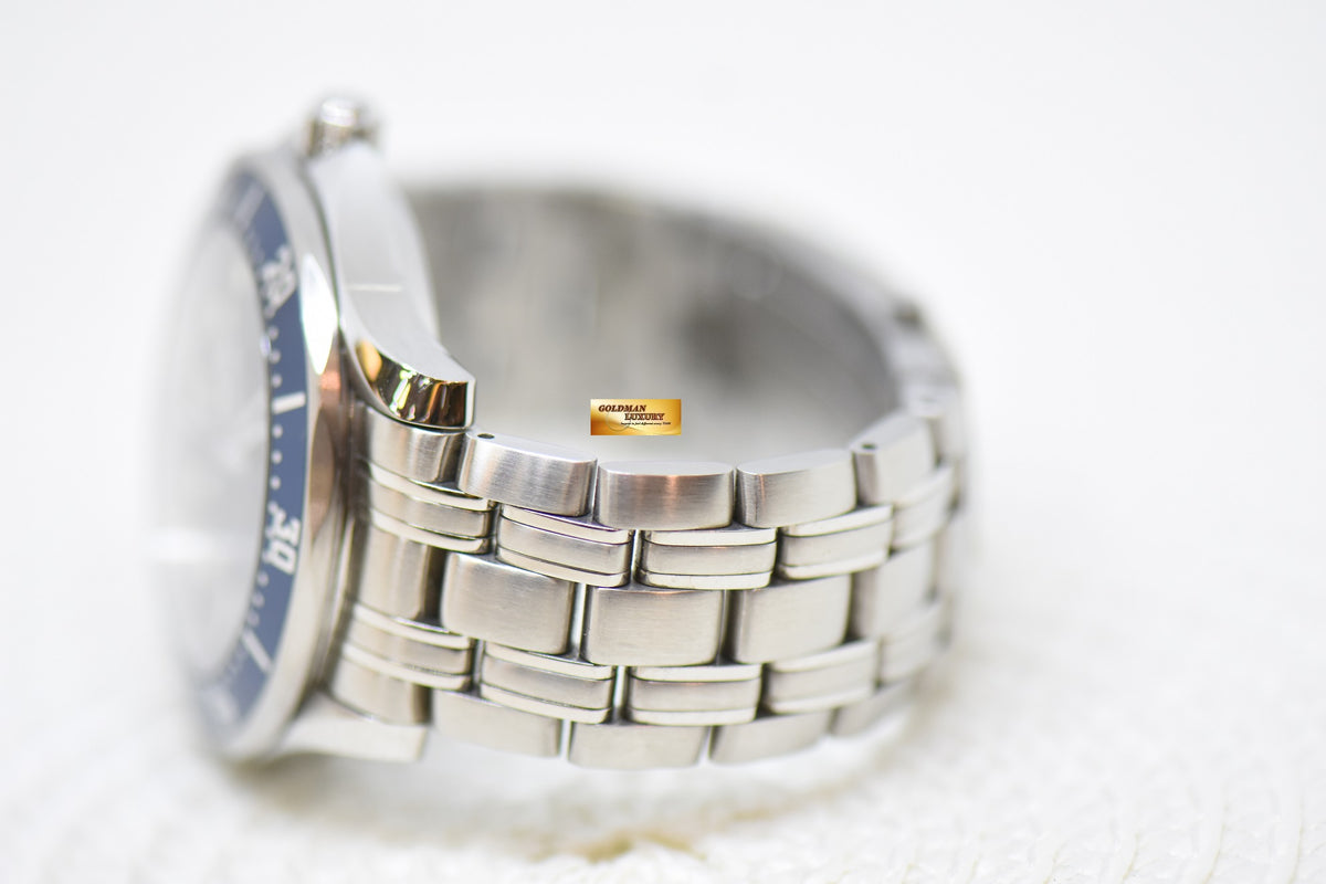 [SOLD] OMEGA SEAMASTER 41mm “JAMES BOND” 007 EDITION STEEL IN BRACELET BLUE WAVE DIAL 2226.8000 (LNIB)