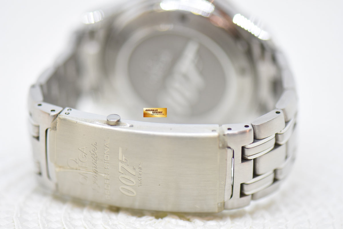 [SOLD] OMEGA SEAMASTER 41mm “JAMES BOND” 007 EDITION STEEL IN BRACELET BLUE WAVE DIAL 2226.8000 (LNIB)