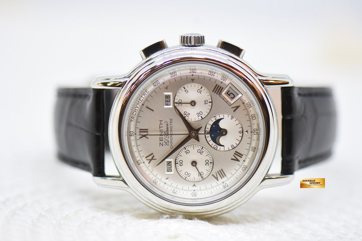 [SOLD] ZENITH EL PRIMERO CHRONOMASTER 39mm MOONPHASE TRIPLE CALENDAR AUTOMATIC 01.0240.410 (MINT)