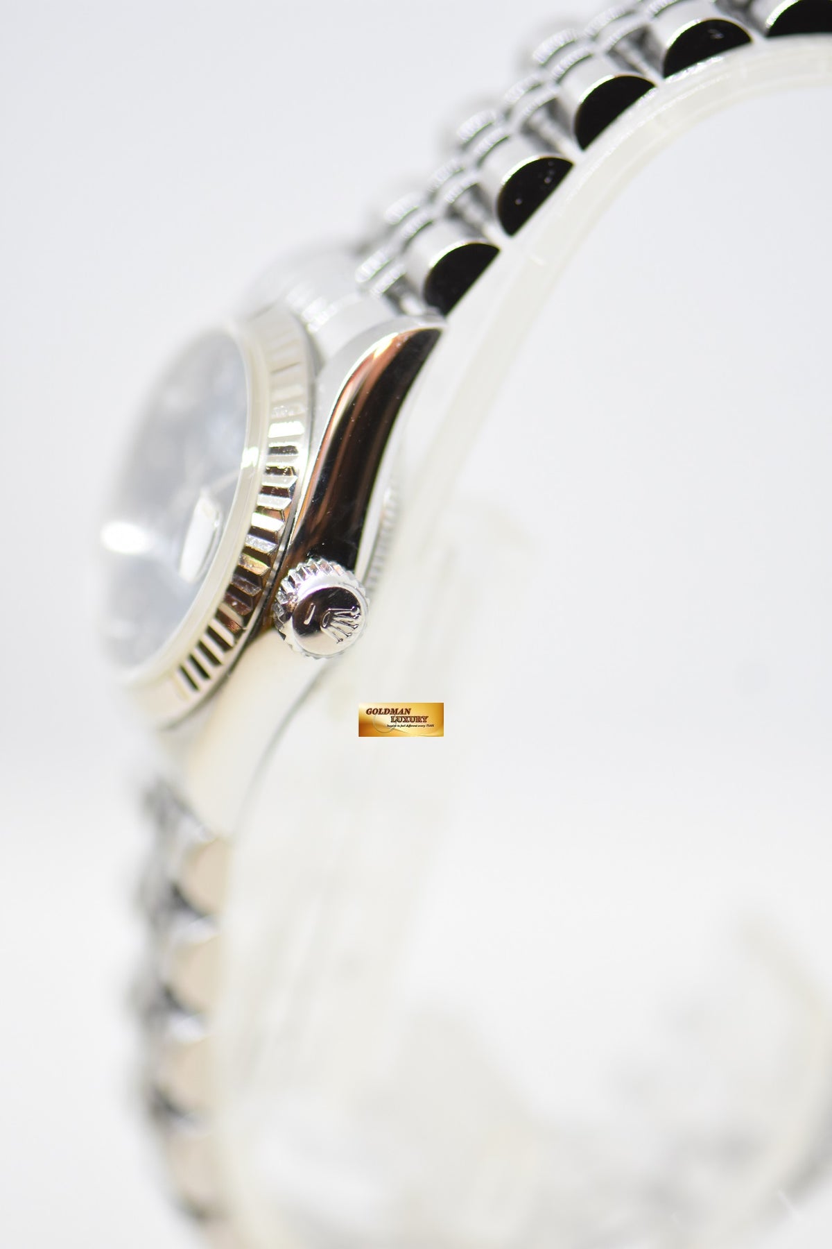 [SOLD] ROLEX OYSTER DATEJUST 26mm STEEL IN JUBILEE BRACELET BLUE ARABIC DIAL 69174 (MINT)