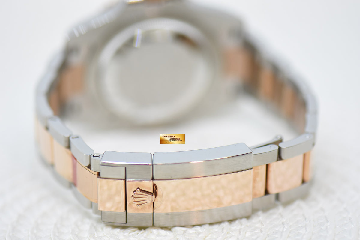 [SOLD] ROLEX OYSTER PERPETUAL GMT-MASTER II “ROOT-BEER” CERAMIC BROWN BEZEL EVEROSE GOLD / STEEL BRACELET 126711CHNR (LNIB)