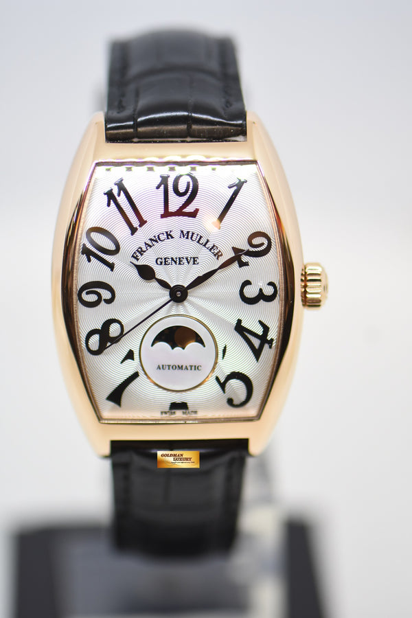 [SOLD] FRANCK MULLER CINTREE CURVEX ROSE GOLD IN LEATHER STRAP MOONPHASE AUTOMATIC 2850SC AT (LNIB)